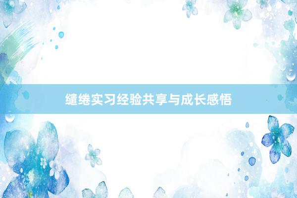 缱绻实习经验共享与成长感悟